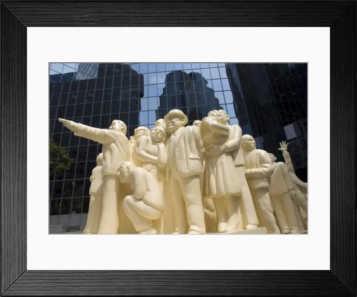 Framed Print : The Illuminated Crowd sculpture in downtown Montreal, Quebec, Canada, North America Framed Print : The Illuminated Crowd sculpture in downtown Montreal, Quebec, Canada, North America