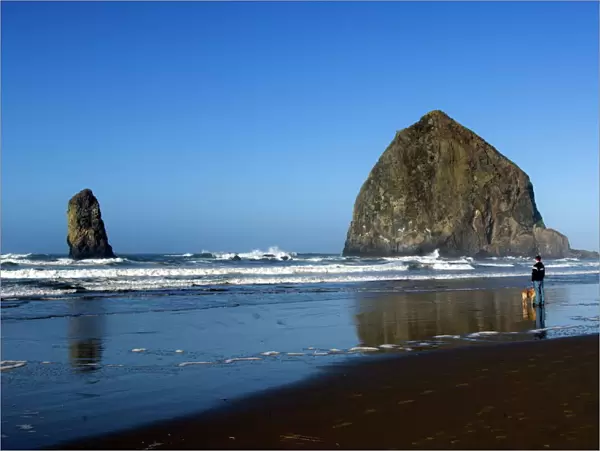 Haystack Rock, Cannon Beach, Oregon, United States of America, North America