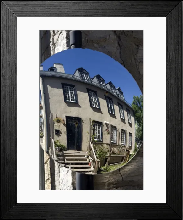 Framed Print : Century home in Quebec City, Quebec, Canada, North America Framed Print : Century home in Quebec City, Quebec, Canada, North America
