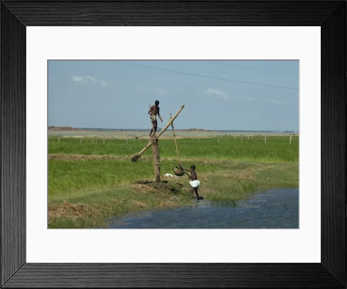 Framed Print : Water collection, Mahabalipuram, near Madras, Tamil Nadu state, India, Asia Framed Print : Water collection, Mahabalipuram, near Madras, Tamil Nadu state, India, Asia
