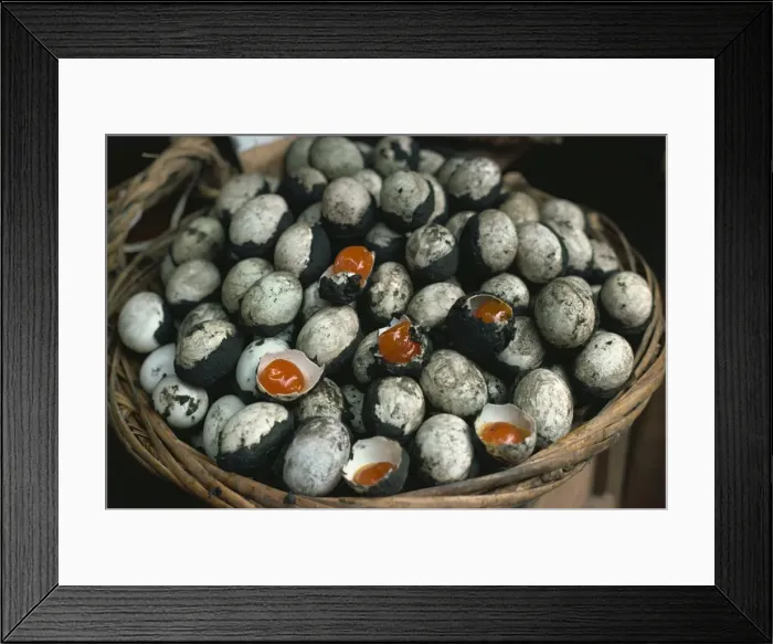 Framed Print : Hundred year eggs, Singapore, Southeast Asia, Asia Framed Print : Hundred year eggs, Singapore, Southeast Asia, Asia