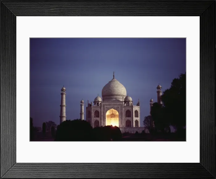 Framed Print : Taj Mahal at night, UNESCO World Heritage Site, Agra, Uttar Pradesh state, India, Asia Framed Print : Taj Mahal at night, UNESCO World Heritage Site, Agra, Uttar Pradesh state, India, Asia
