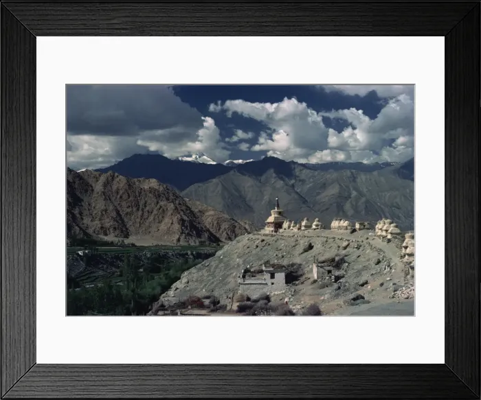 Framed Print : View from Phyang Gompa, Ladakh, India, Asia Framed Print : View from Phyang Gompa, Ladakh, India, Asia