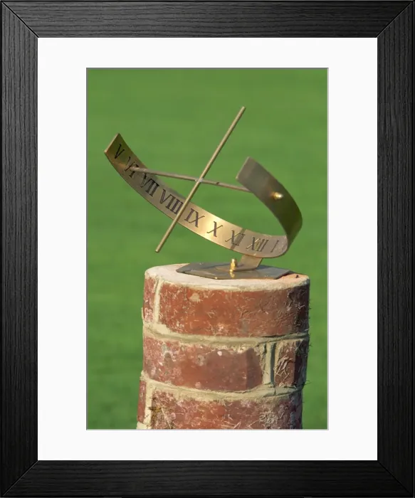 Framed Print : Garden sundial, Herstmonceux Castle, Sussex, England, United Kingdom, Europe Framed Print : Garden sundial, Herstmonceux Castle, Sussex, England, United Kingdom, Europe