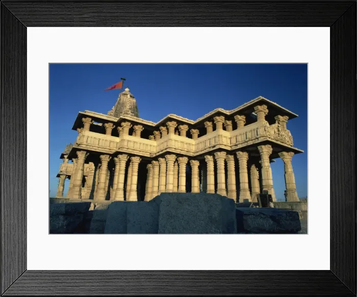 Framed Print : Temple of Somnath, one of the twelve most sacred Shiva temples in India Framed Print : Temple of Somnath, one of the twelve most sacred Shiva temples in India