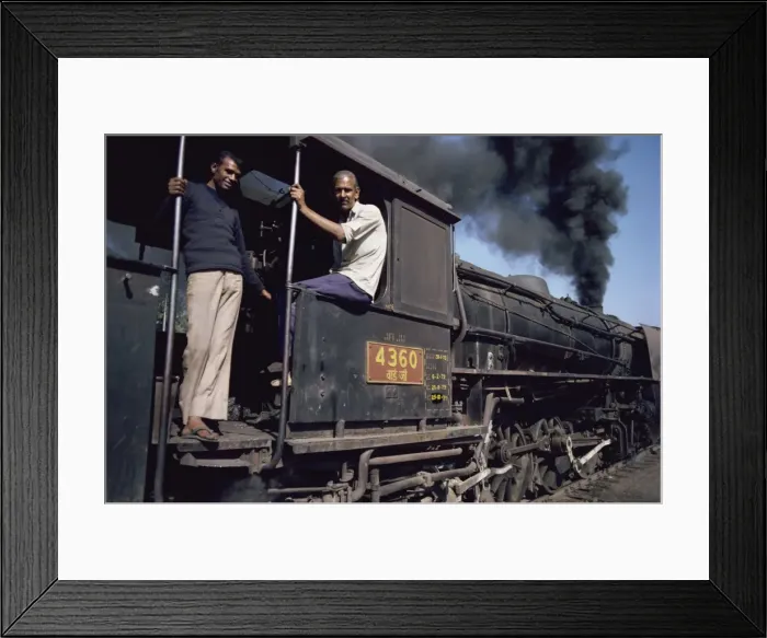 Framed Print : Steam locomotive, India, Asia Framed Print : Steam locomotive, India, Asia