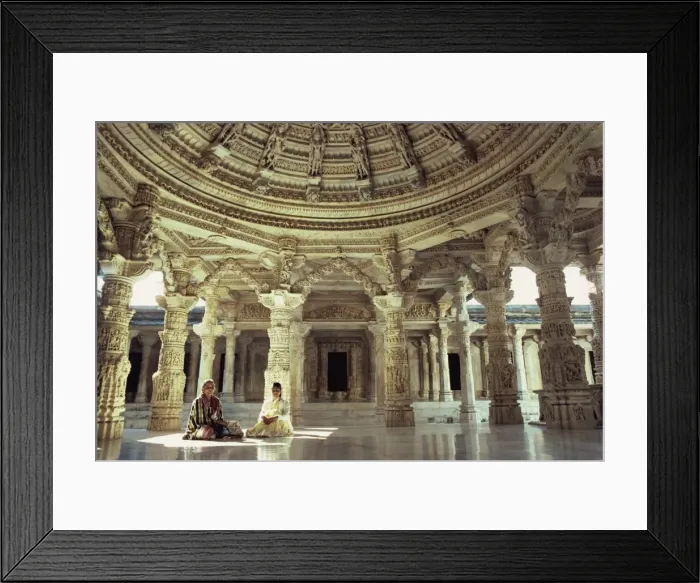 Framed Print : Interior of Vimal Vasahi Temple built in the 11th century dedicated to the first Jain sain Framed Print : Interior of Vimal Vasahi Temple built in the 11th century dedicated to the first Jain sain