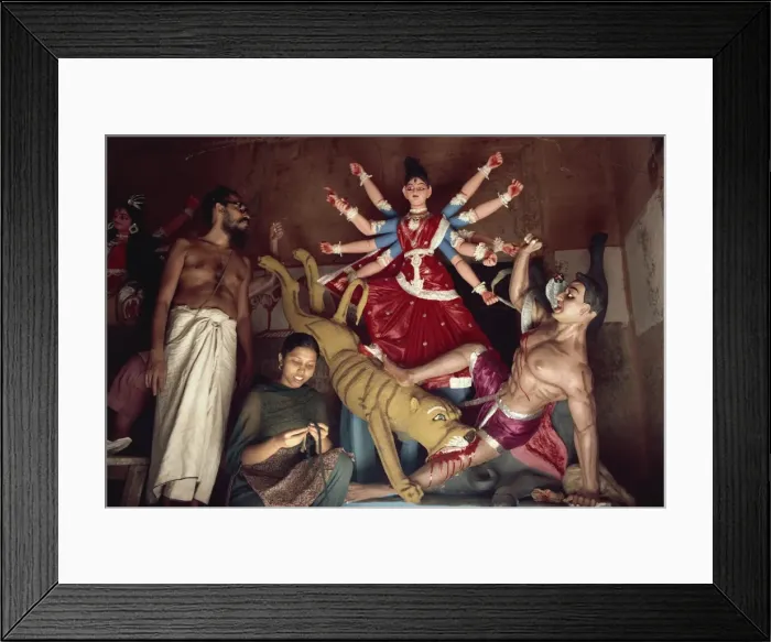 Framed Print : Durga Puja festival, Varanasi, Uttar Pradesh state, India, Asia Framed Print : Durga Puja festival, Varanasi, Uttar Pradesh state, India, Asia