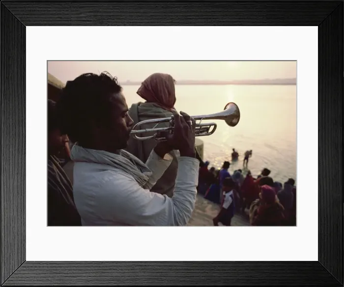 Framed Print : Musicians herald the rising of Lord Surya (sun god), Sun Worship Festival Framed Print : Musicians herald the rising of Lord Surya (sun god), Sun Worship Festival
