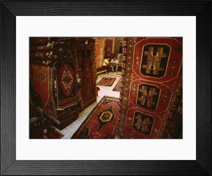 Framed Print : Carpets, Istanbul, Turkey, Europe