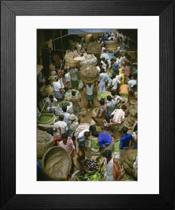 Framed Print : Shealda vegetable market, Kolkata, West Bengal state, India, Asia Framed Print : Shealda vegetable market, Kolkata, West Bengal state, India, Asia