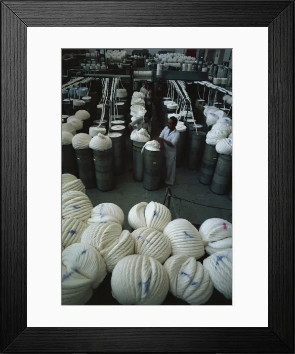 Framed Print : Modernised cotton mill in Ahmedabad, the Manchester of the East, Gujarat, India, Asia Framed Print : Modernised cotton mill in Ahmedabad, the Manchester of the East, Gujarat, India, Asia