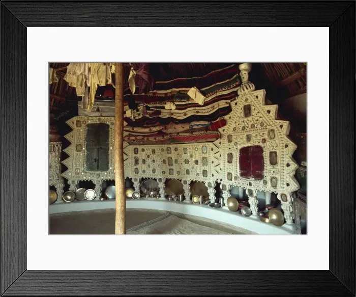 Framed Print : Rabari tribal interior, Kutch district, Gujarat state, India, Asia
