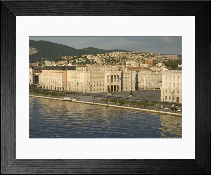 Framed Print : Town Hall (Municipio) fronting on Piazza Unita d Italia, seen from Porto Vecchio Framed Print : Town Hall (Municipio) fronting on Piazza Unita d Italia, seen from Porto Vecchio