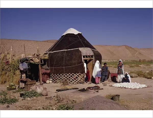 Uzbeks yurt near Maydana, Afghanistan, Asia