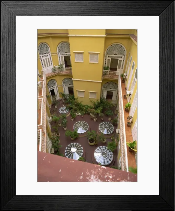 Framed Print : Courtyard, Hotel Plaza, Havana, Cuba, West Indies, Central America Framed Print : Courtyard, Hotel Plaza, Havana, Cuba, West Indies, Central America