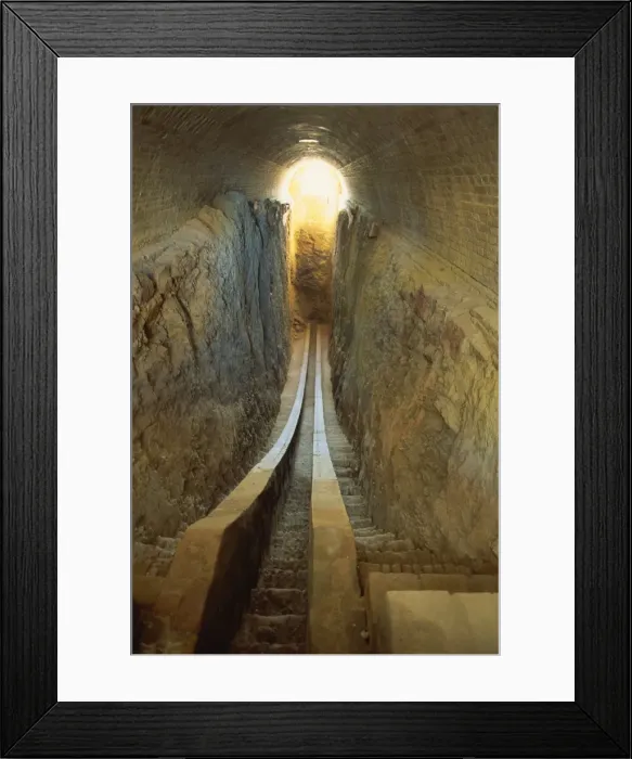 Framed Print : Lower portion of sextant in the 15th century Observatory of Ulug Beg, grandson of Timur Framed Print : Lower portion of sextant in the 15th century Observatory of Ulug Beg, grandson of Timur