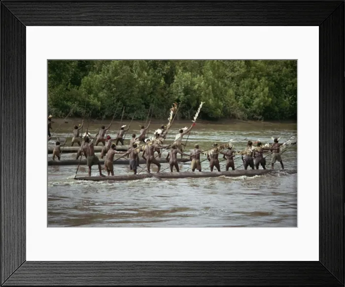 Framed Print : Canoe race, Basiem, Irian Jaya, Indonesia, Southeast Asia, Asia Framed Print : Canoe race, Basiem, Irian Jaya, Indonesia, Southeast Asia, Asia