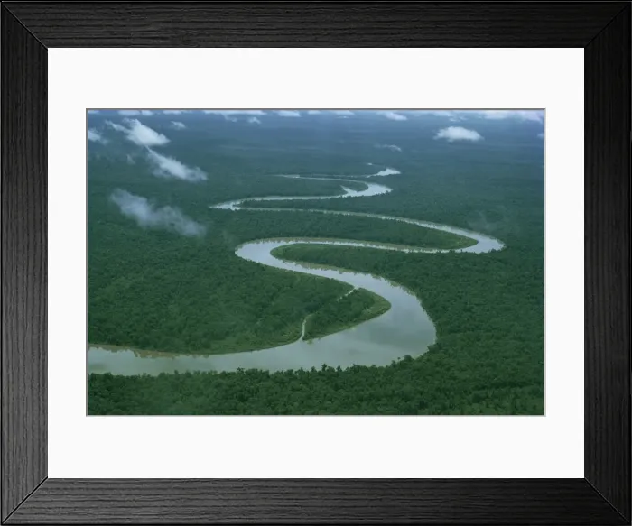 Framed Print : Meandering river, Irian Jaya, Indonesia, Southeast Asia, Asia Framed Print : Meandering river, Irian Jaya, Indonesia, Southeast Asia, Asia