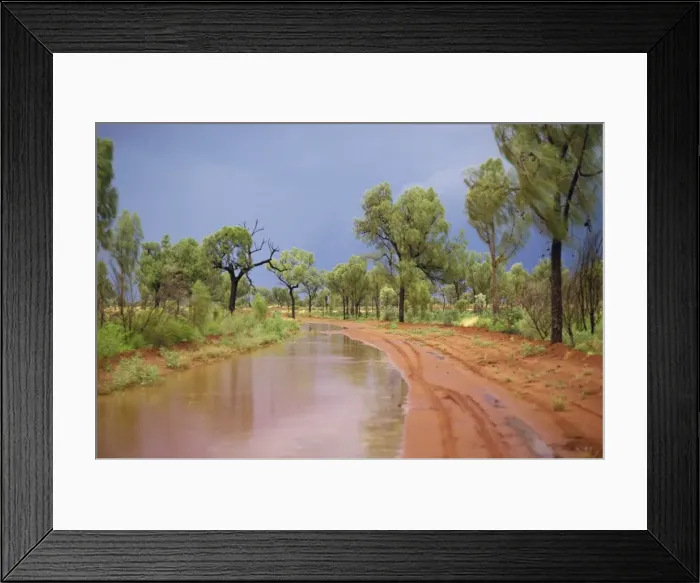 Framed Print : Around Papunya after rain, Northern Territory, Australia, Pacific Framed Print : Around Papunya after rain, Northern Territory, Australia, Pacific