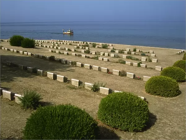 War graves near Anzac Cove, Gallipoli, Turkey, Europe