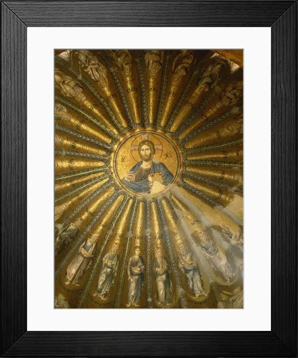 Framed Print : Christ Pantocrator mosaic (St. Saviour in Chora), Kariye Camii (Tile Church) Framed Print : Christ Pantocrator mosaic (St. Saviour in Chora), Kariye Camii (Tile Church)
