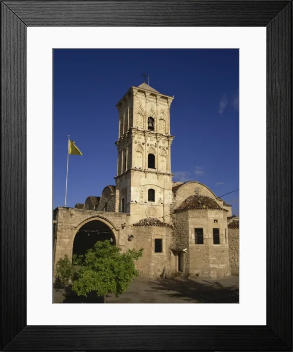 Framed Print : The 9th century church of St. Lazarus, a place of pilgrimage which contains the tomb of Lazarus