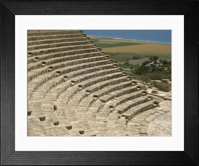 Framed Print : The Theatre, Curium, Cyprus, Europe Framed Print : The Theatre, Curium, Cyprus, Europe