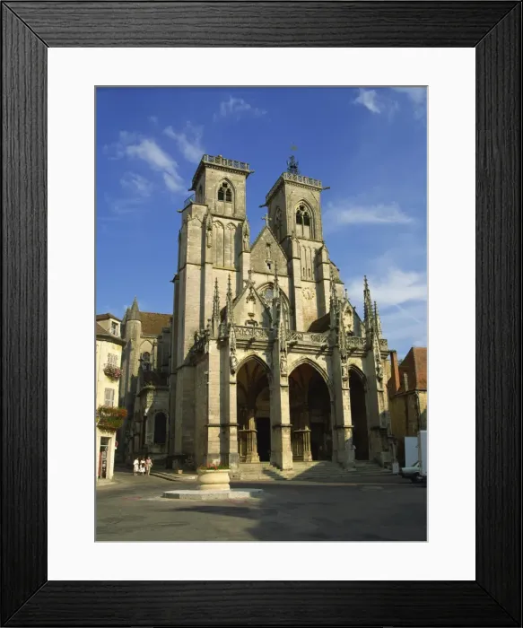 Framed Print : Church of Notre Dame, Semur en Auxois, Burgundy, France, Europe Framed Print : Church of Notre Dame, Semur en Auxois, Burgundy, France, Europe