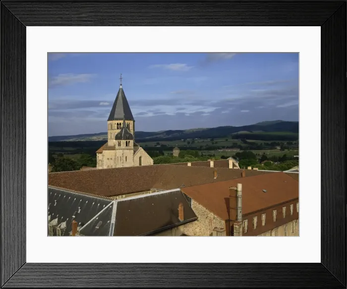 Framed Print : Monastery and belfry of the Blessed Water, Cluny, Burgundy, France, Europe Framed Print : Monastery and belfry of the Blessed Water, Cluny, Burgundy, France, Europe