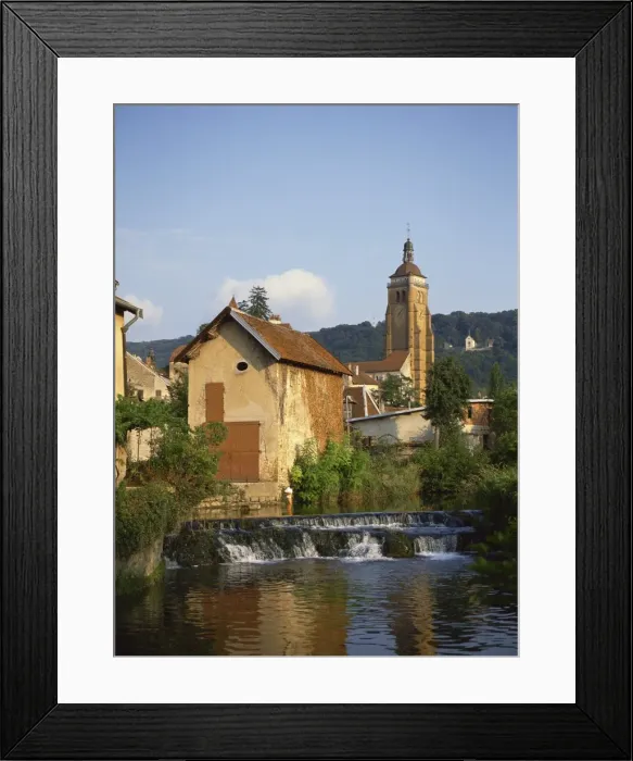 Framed Print : Belltower of St. Just dating from the 16th century, Arbois, Franche-Comte, France, Europe Framed Print : Belltower of St. Just dating from the 16th century, Arbois, Franche-Comte, France, Europe