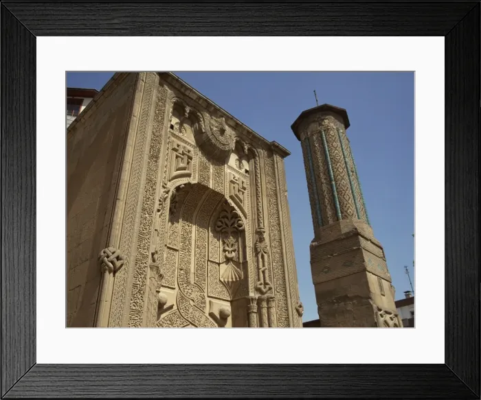 Framed Print : The Ince Minare Medrese, now the Museum of Wood and Stone Carving, Konya Framed Print : The Ince Minare Medrese, now the Museum of Wood and Stone Carving, Konya