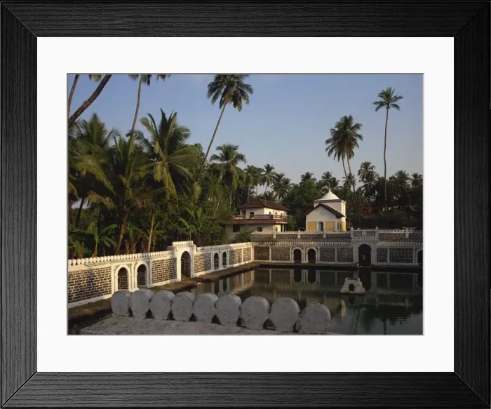 Framed Print : Tank of Mangesh Temple, Priol, Goa, India, Asia Framed Print : Tank of Mangesh Temple, Priol, Goa, India, Asia