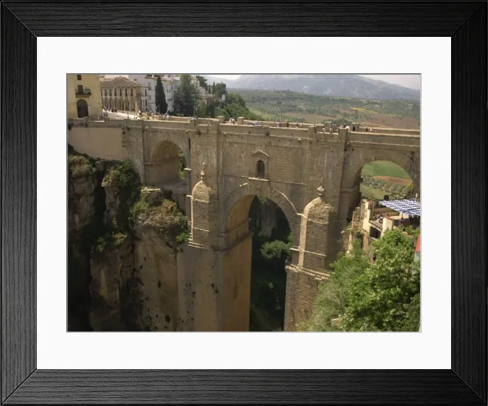 Framed Print : The new bridge over the Tajo, Ronda, Andalucia, Spain, Europe Framed Print : The new bridge over the Tajo, Ronda, Andalucia, Spain, Europe