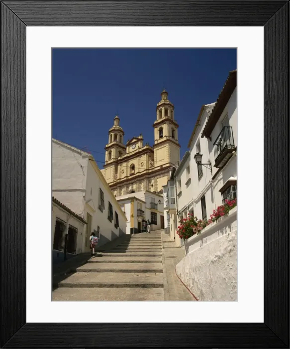 Framed Print : The Basilica, Olvera, Andalucia, Spain, Europe Framed Print : The Basilica, Olvera, Andalucia, Spain, Europe