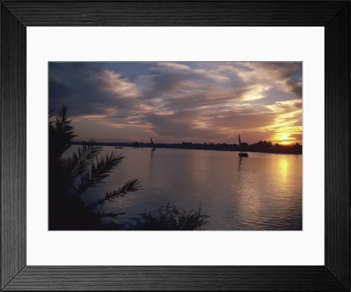 Framed Print : River Nile at Luxor, Egypt, North Africa, Africa Framed Print : River Nile at Luxor, Egypt, North Africa, Africa