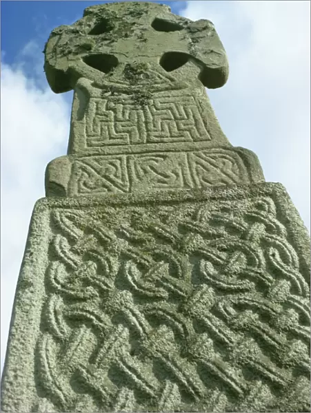 Celtic cross, Carew, Pembrokeshire, Wales, United Kingdom, Europe