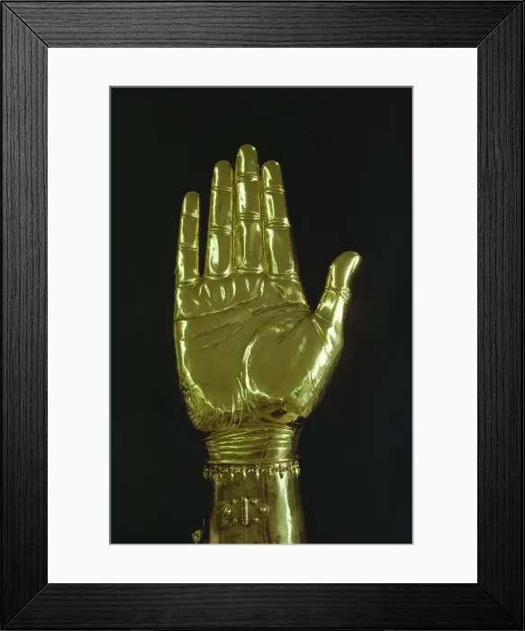 Framed Print : Arm reliquary of Charlemagne, Aachen, Germany, Europe Framed Print : Arm reliquary of Charlemagne, Aachen, Germany, Europe