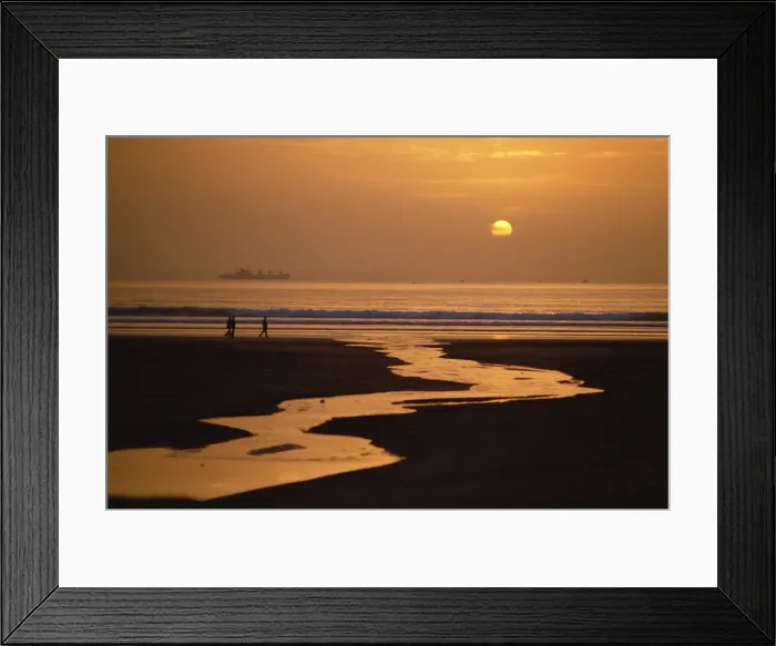 Framed Print : Sunset, Agadir Beach, Agadir, Morocco, North Africa, Africa