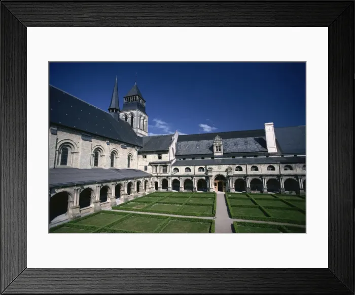 Framed Print : Ste. -Marie Cloisters at the abbey of Fontevraud, Pays de la Loire, France, Europe