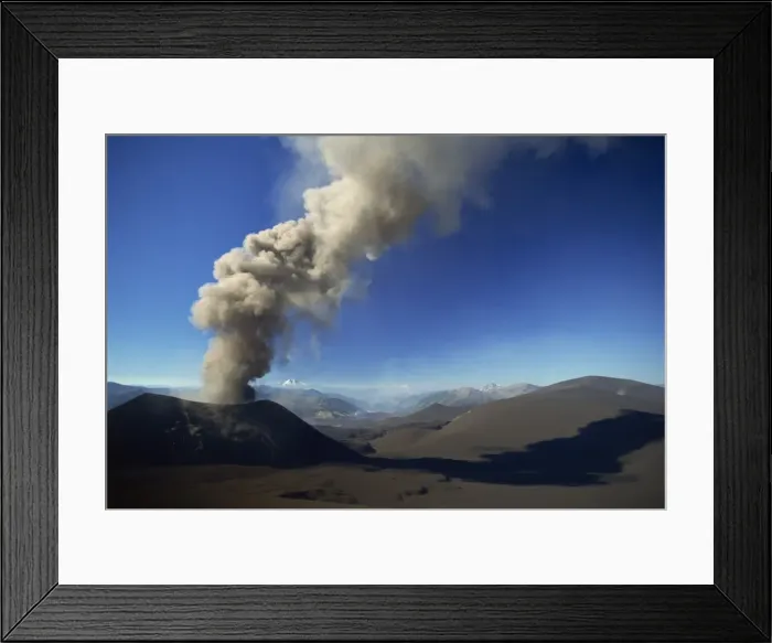 Framed Print : New eruptive cone on the flank of Volcan Lonquimay, Araucania region, Chile Framed Print : New eruptive cone on the flank of Volcan Lonquimay, Araucania region, Chile
