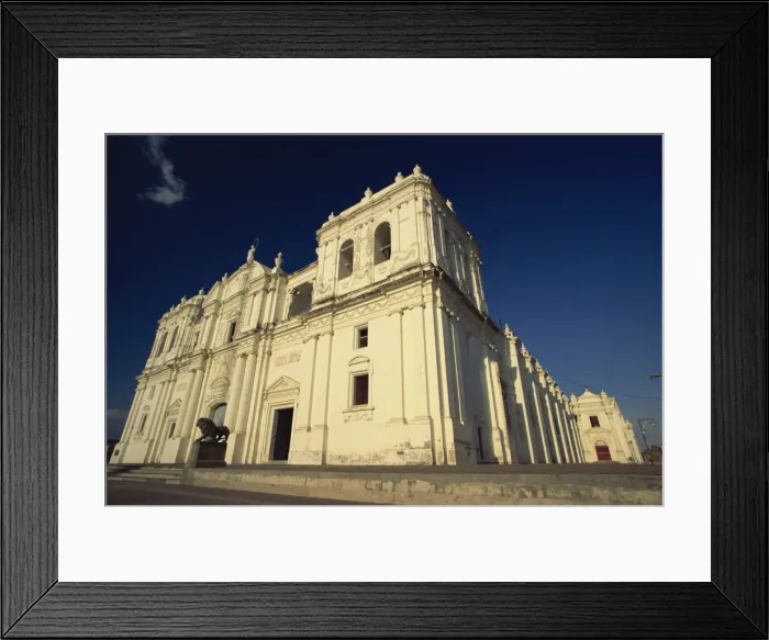 Framed Print : Cathedral which took a hundred years to build from 1746, Parque Jerez, Leon Framed Print : Cathedral which took a hundred years to build from 1746, Parque Jerez, Leon
