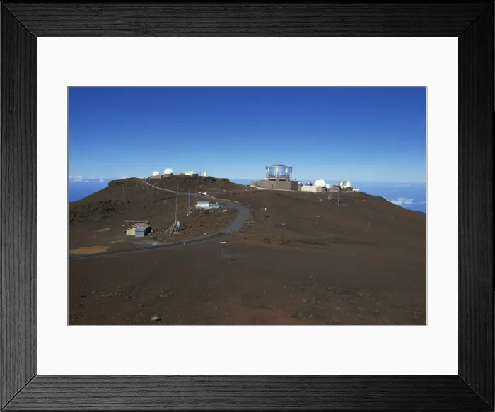 Framed Print : Science City, the observatory complex of the University of Hawaii at the top of Haleakala Framed Print : Science City, the observatory complex of the University of Hawaii at the top of Haleakala