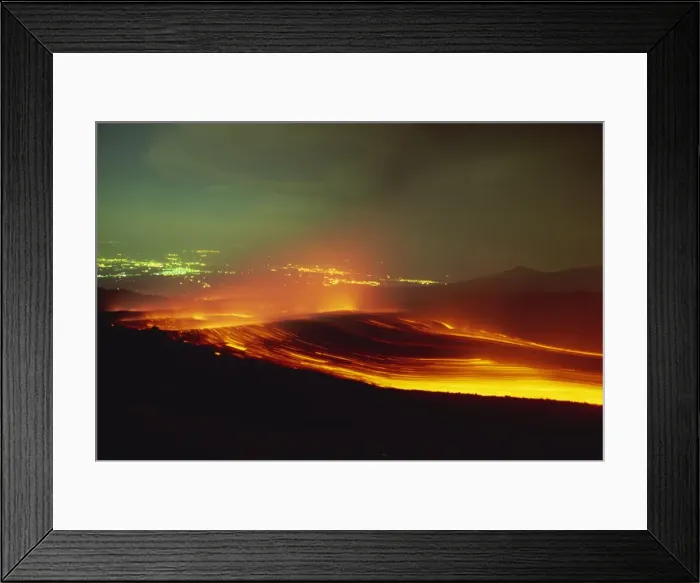 Framed Print : Lava flow from the Monti Calcarazzi fissure on the southern flank of Mount Etna in 2001 Framed Print : Lava flow from the Monti Calcarazzi fissure on the southern flank of Mount Etna in 2001