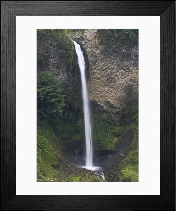 Framed Print : The Rio Verde waterfall, one of many in the valley of the Pastaza River that flows from the Andes to the upper Amazon Basin, near Banos, Ambato Province, Central Highlands, Ecuador Framed Print : The Rio Verde waterfall, one of many in the valley of the Pastaza River that flows from the Andes to the upper Amazon Basin, near Banos, Ambato Province, Central Highlands, Ecuador