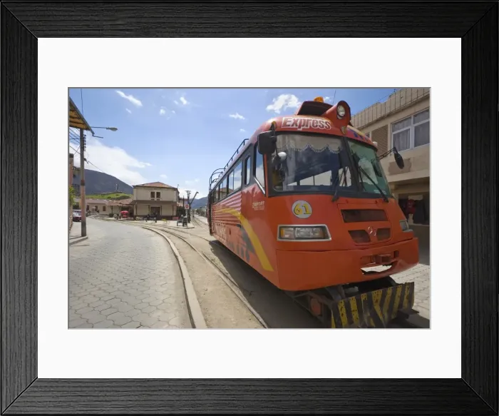 Framed Print : The express alternative to the famous El Nariz del Diablo (The Devils Nose) train ride Framed Print : The express alternative to the famous El Nariz del Diablo (The Devils Nose) train ride
