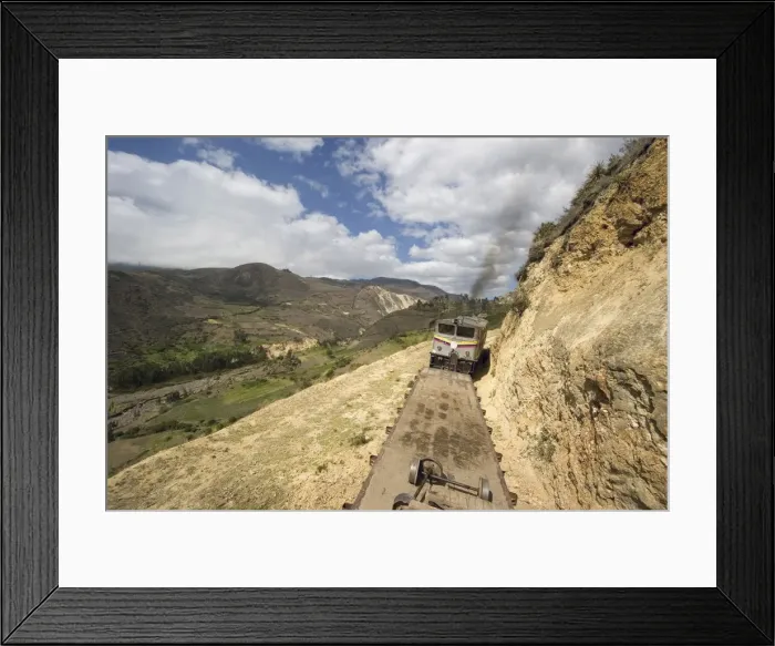 Framed Print : Locomotive of the train that travellers take to El Nariz del Diablo (The Devils Nose) Framed Print : Locomotive of the train that travellers take to El Nariz del Diablo (The Devils Nose)