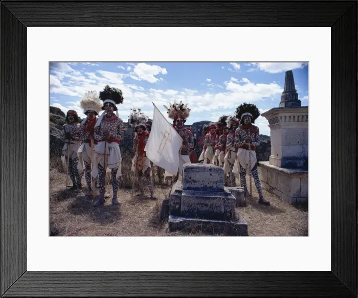 Framed Print : Spotted Tarahumara dancers, Mexico, North America Framed Print : Spotted Tarahumara dancers, Mexico, North America