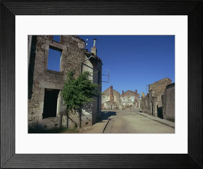 Framed Print : Oradour-sur-Glane, where 650 people were murdered by Germans in June 1944 Framed Print : Oradour-sur-Glane, where 650 people were murdered by Germans in June 1944
