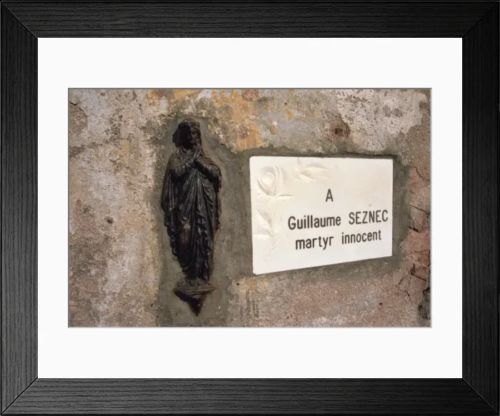 Framed Print : Monument to martyr Seznec, Ile Royale, French Guiana, South America Framed Print : Monument to martyr Seznec, Ile Royale, French Guiana, South America